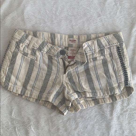 Cotton Stripe Shorts - Picture 1 of 5